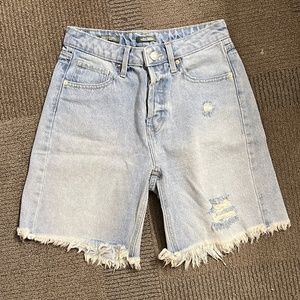 Wild Fable Super-High Rise Utility Bermuda Jean Shorts Size 0